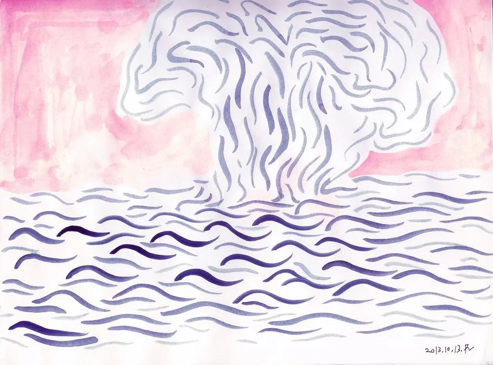 Drawing 105, Ryu Sung Chul, 2013, Pencil and color on paper.jpg