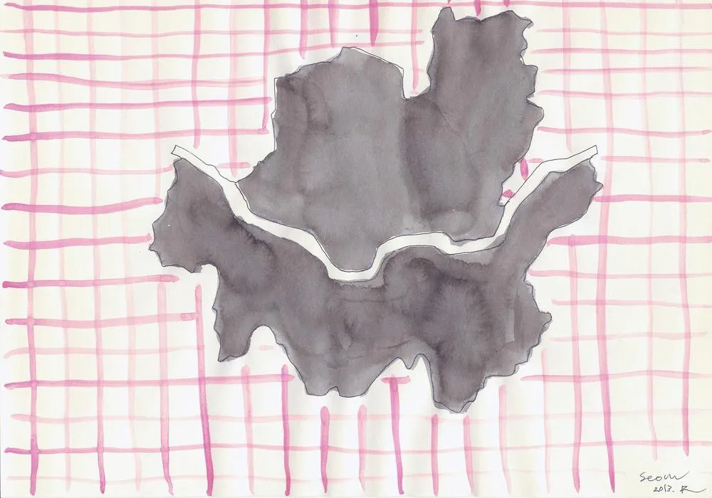 Drawing 117, Ryu Sung Chul, 2013, Pencil and color on paper.jpg