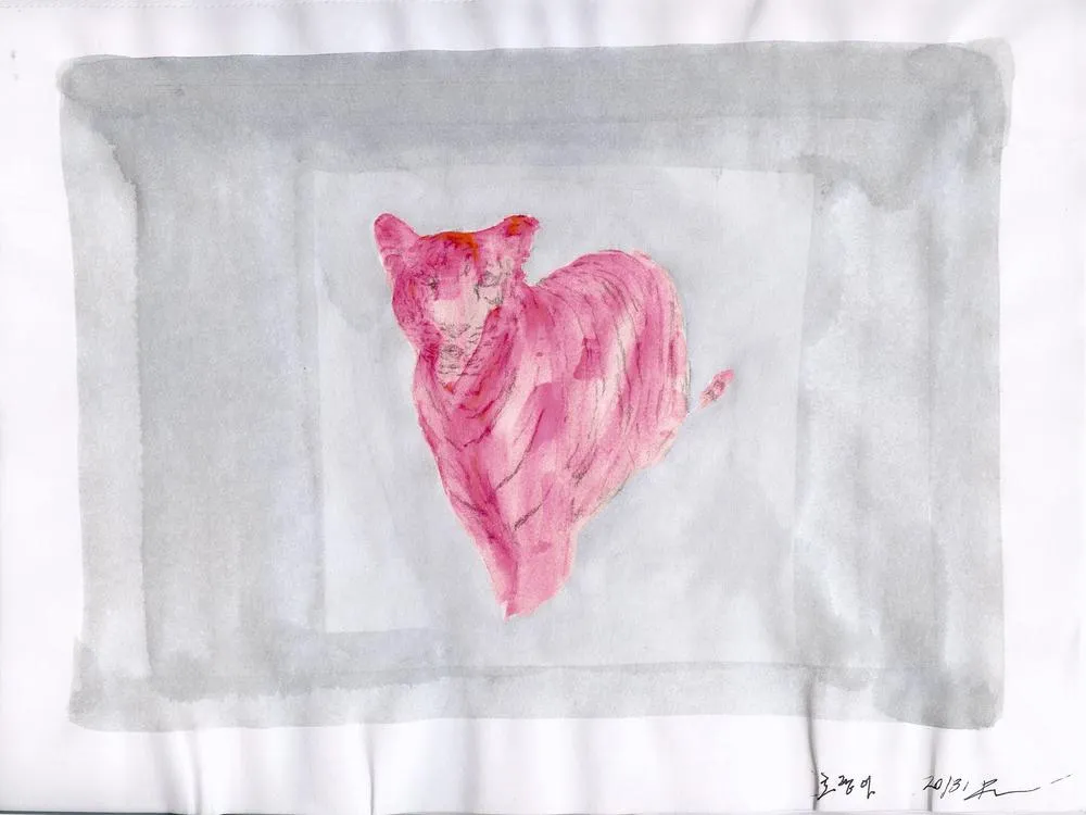 Drawing 96, Ryu Sung Chul, 2013, Pencil and color on paper.jpg